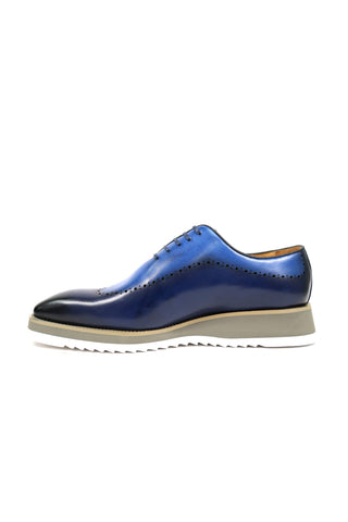 Carrucci Two-Tone Calf-Skin Leather Lightweight Whole cut Oxford (CAR1008)-AmbrogioShoes