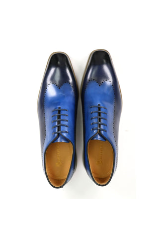 Carrucci Two-Tone Calf-Skin Leather Lightweight Whole cut Oxford (CAR1008)-AmbrogioShoes