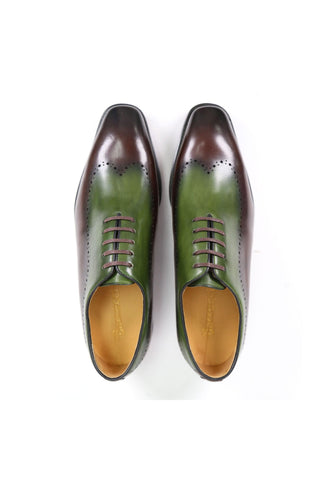 Carrucci Two-Tone Calf-Skin Leather Lightweight Whole cut Oxford (CAR1008)-AmbrogioShoes