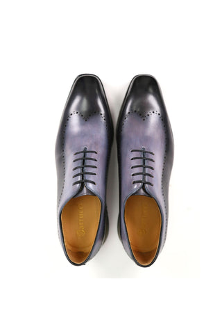 Carrucci Two-Tone Calf-Skin Leather Lightweight Whole cut Oxford (CAR1008)-AmbrogioShoes