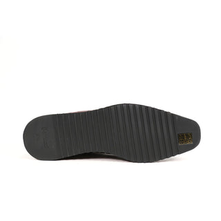 Carrucci Vesper Crocodile Print Leather Jodhpur Boot (CAR1019)-AmbrogioShoes