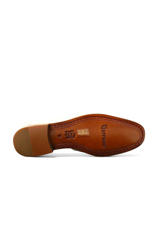 Carrucci Victor Pebble Grain Leather Slip-On Horsebit Moccasin Loafer (CAR1008)-AmbrogioShoes
