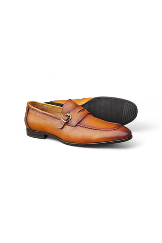 Carruci KS223-06 Leather Penny Loafer-AmbrogioShoes