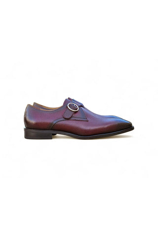 Carruci KS509-20 Leather Single Monk-Strap-AmbrogioShoes