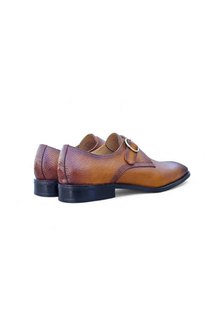 Carruci KS509-20 Leather Single Monk-Strap-AmbrogioShoes