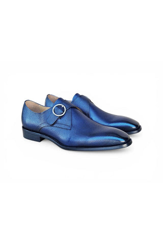 Carruci KS509-20 Leather Single Monk-Strap-AmbrogioShoes