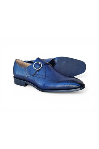 Carruci KS509-20 Leather Single Monk-Strap-AmbrogioShoes