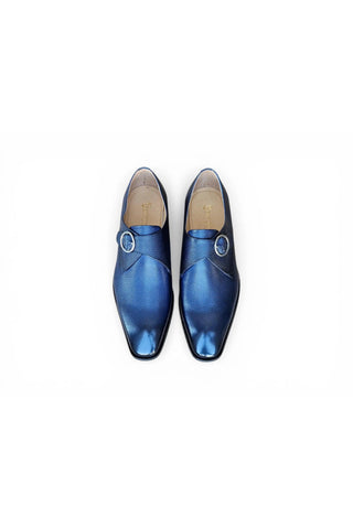 Carruci KS509-20 Leather Single Monk-Strap-AmbrogioShoes