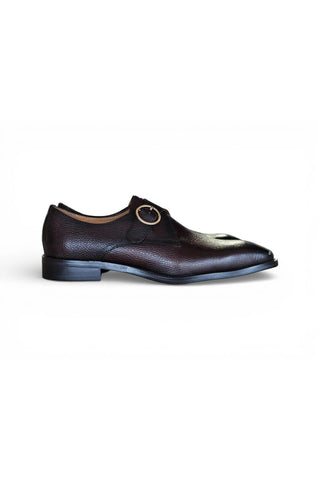 Carruci KS509-20 Leather Single Monk-Strap-AmbrogioShoes