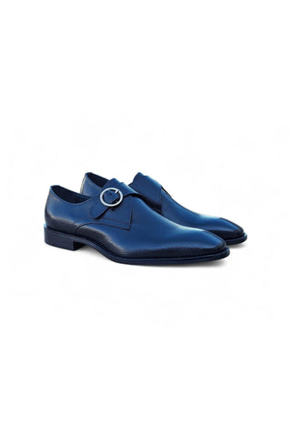 Carruci KS509-20 Leather Single Monk-Strap-AmbrogioShoes