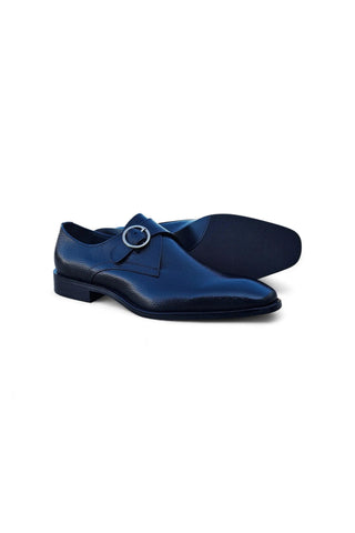 Carruci KS509-20 Leather Single Monk-Strap-AmbrogioShoes