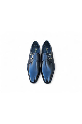 Carruci KS509-20 Leather Single Monk-Strap-AmbrogioShoes