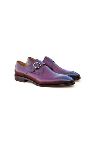 Carruci KS509-20 Leather Single Monk-Strap-AmbrogioShoes