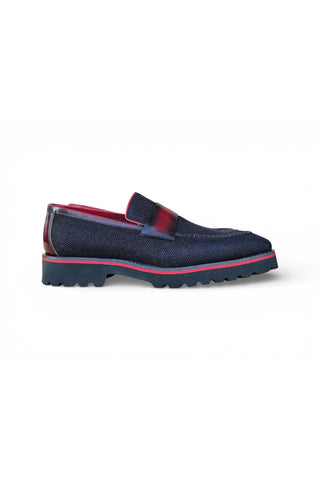 Carruci KS523-12 Fabric Loafer-AmbrogioShoes