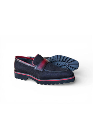 Carruci KS523-12 Fabric Loafer-AmbrogioShoes