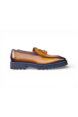 Carruci KS523-15 Leather Tassel Loafer-AmbrogioShoes