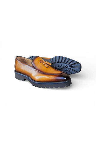 Carruci KS523-15 Leather Tassel Loafer-AmbrogioShoes