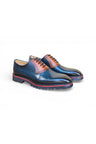 Navy/Cognac