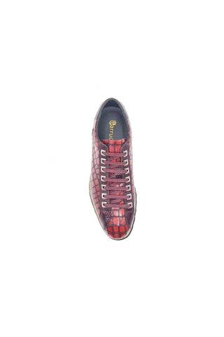 Carruci KS626-02 Embossed Leather Sneaker-AmbrogioShoes