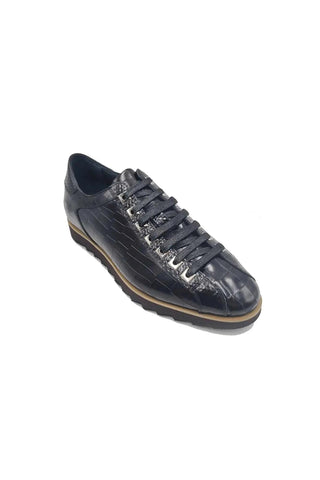 Carruci KS626-02 Embossed Leather Sneaker-AmbrogioShoes