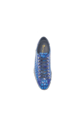 Carruci KS626-02 Embossed Leather Sneaker-AmbrogioShoes