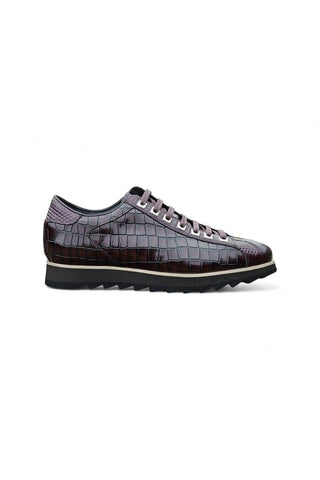 Carruci KS626-02 Embossed Leather Sneaker-AmbrogioShoes