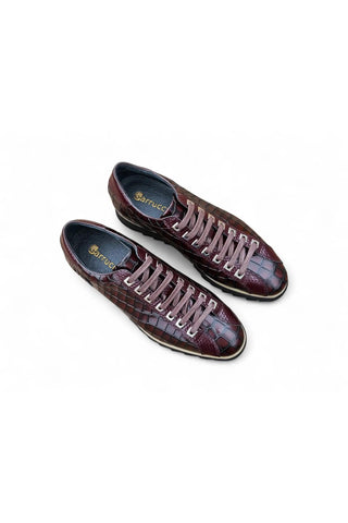 Carruci KS626-02 Embossed Leather Sneaker-AmbrogioShoes