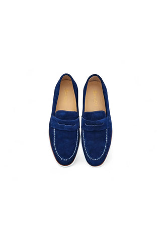 Carruci KS660-03S Suede Penny Loafer-AmbrogioShoes