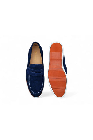 Carruci KS660-03S Suede Penny Loafer-AmbrogioShoes