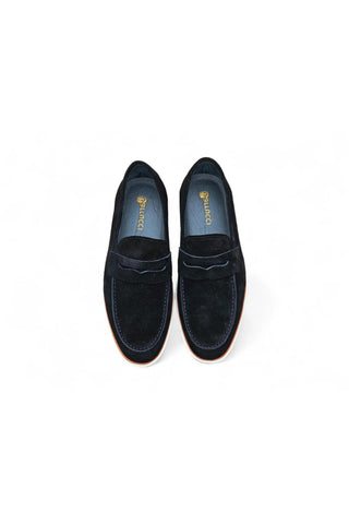 Carruci KS660-03S Suede Penny Loafer-AmbrogioShoes