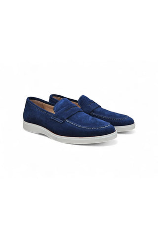 Carruci KS660-03S Suede Penny Loafer-AmbrogioShoes