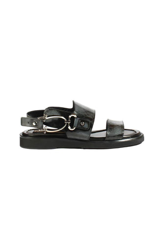 Cesare Paciotti Antique Fumo Glass Leather Gladiator Sandals (CPM2374)-AmbrogioShoes