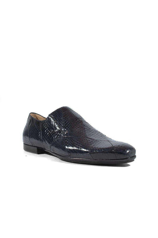 Cesare Paciotti Ayer Lux Navy Leather Loafers (CPM2622)-AmbrogioShoes