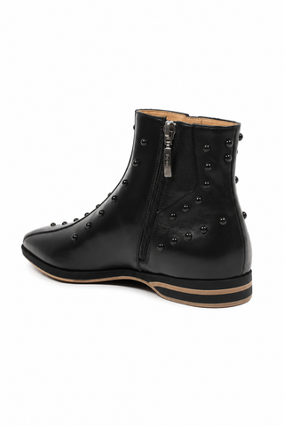 Cesare Paciotti Baby Lux Black Leather Boots (CPM2408)-AmbrogioShoes