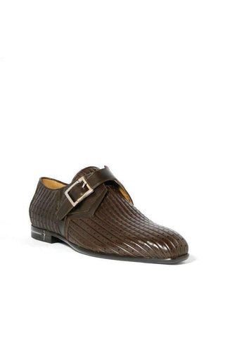 Cesare Paciotti Baby Lux Fondente Brown Buckled Loafers (CPM2331)-AmbrogioShoes