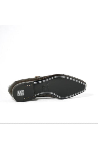 Cesare Paciotti Baby Lux Fondente Brown Buckled Loafers (CPM2331)-AmbrogioShoes