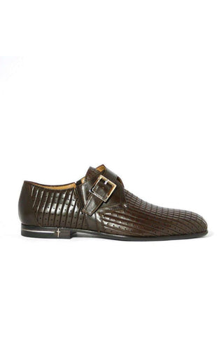 Cesare Paciotti Baby Lux Fondente Brown Buckled Loafers (CPM2331)-AmbrogioShoes