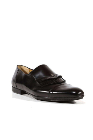 Cesare Paciotti Baio Black Leather Loafers (CPM3109)-AmbrogioShoes