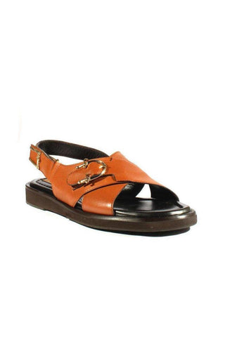 Cesare Paciotti Biscotto Buckle Logo Glass Leather Sandals (CPM2375)