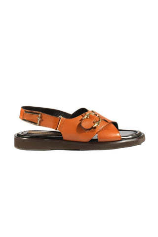 Cesare Paciotti Biscotto Buckle Logo Glass Leather Sandals (CPM2375)
