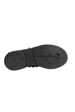 Cesare Paciotti Black Leather Studded Gladiator Sandals (CPM2373