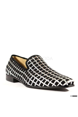 Cesare Paciotti Black & Silver / Argento Cam Loafers (CPM4006)-AmbrogioShoes