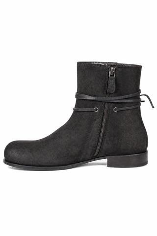 Cesare Paciotti Black Suede Boots (CPM2019)-AmbrogioShoes