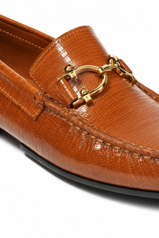 Cesare Paciotti Brown Glass Leather Moccasins (CPM2351)-AmbrogioShoes