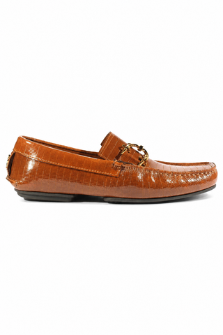 Cesare Paciotti Brown Glass Leather Moccasins (CPM2351)-AmbrogioShoes