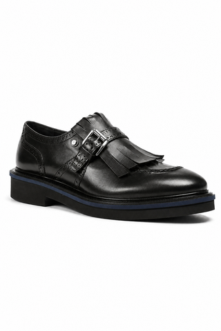 Cesare Paciotti Buckhold Loafers Foam Age Black 308 Madison (CPM5412)-AmbrogioShoes