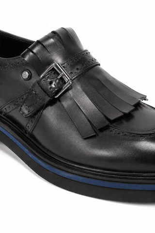 Cesare Paciotti Buckhold Loafers Foam Age Black 308 Madison (CPM5412)-AmbrogioShoes