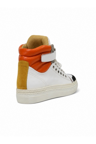 Cesare Paciotti Cam Black Dan Bianco White Leather Sneakers (CPM3116)