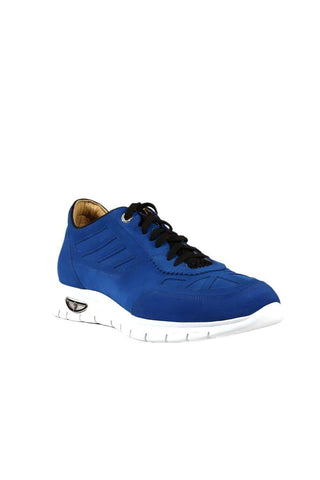 Cesare Paciotti Cam Denim Blue / Black Suede Sneakers (CPM3145)-AmbrogioShoes