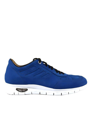 Cesare Paciotti Cam Denim Blue / Black Suede Sneakers (CPM3145)-AmbrogioShoes